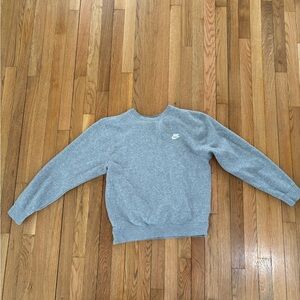Nike Men's Heather Gray Crewneck Sweater